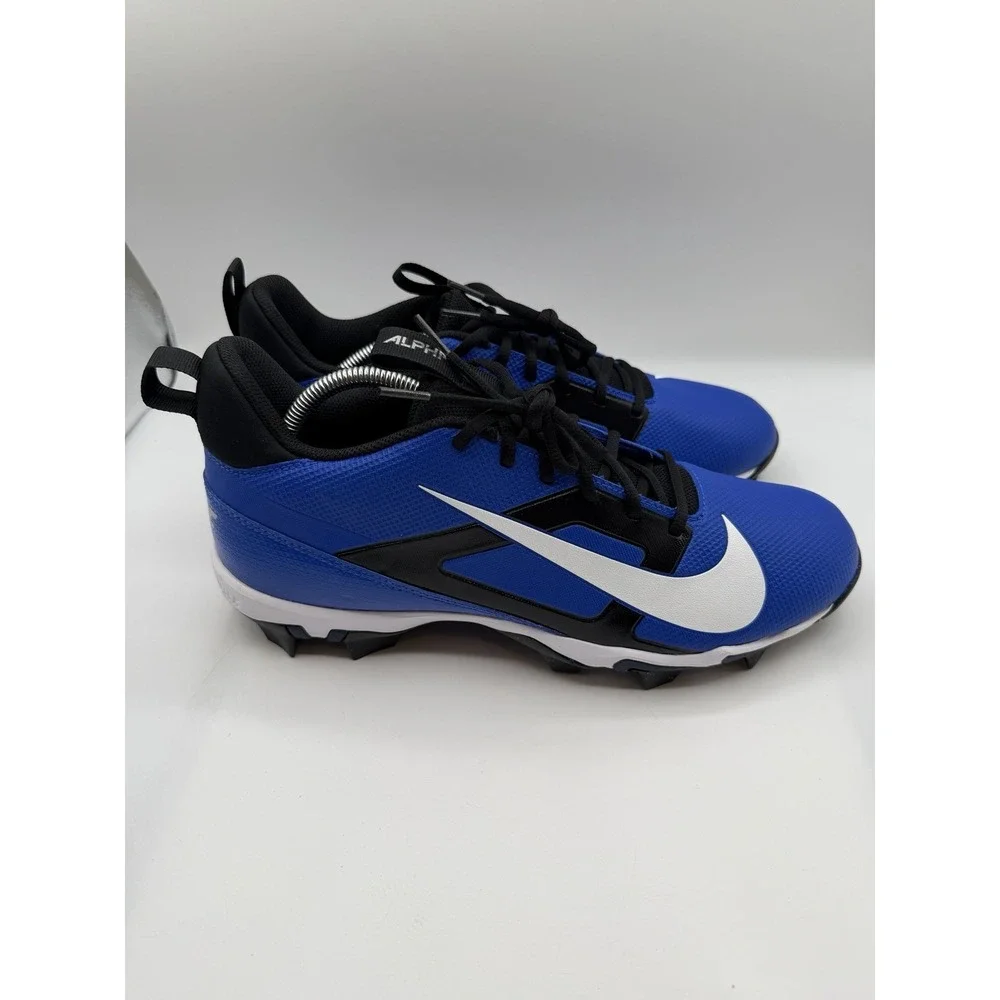 Nike Alpha Menace 4 Shark Football Cleats,Men's 11, Blue/Black/White,FN0028-400